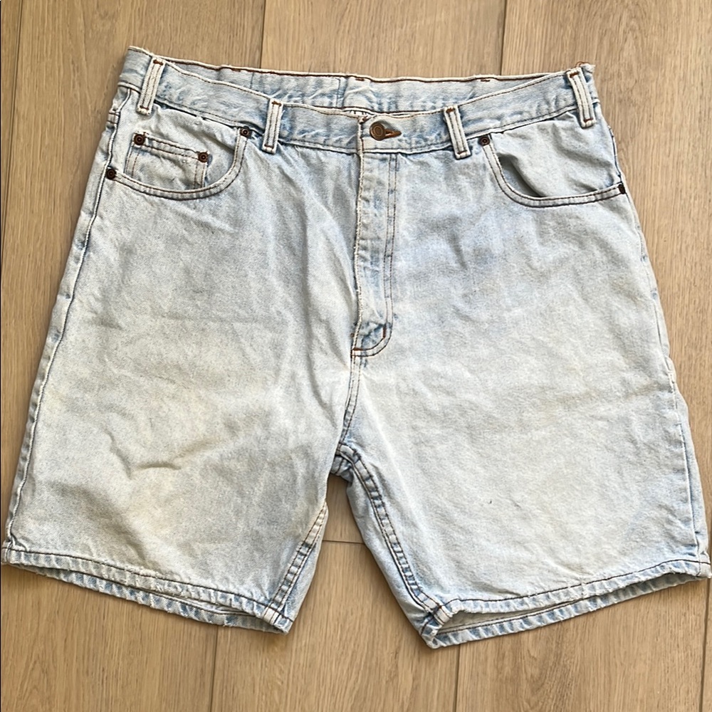 Vintage MESA USA Jeanswear Light Wash Blue Jean Shorts Size 38